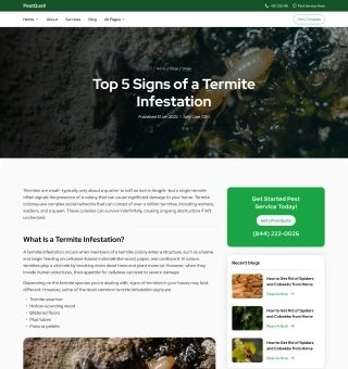 Pest Control Website Template