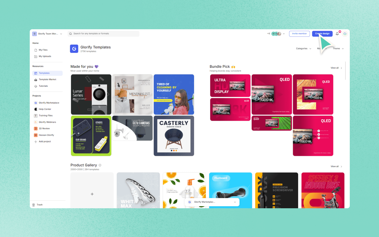 Glorify templates library