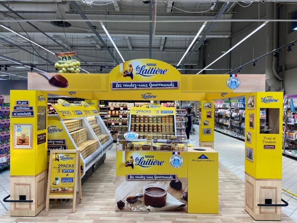 exemple shop in shop la laitière