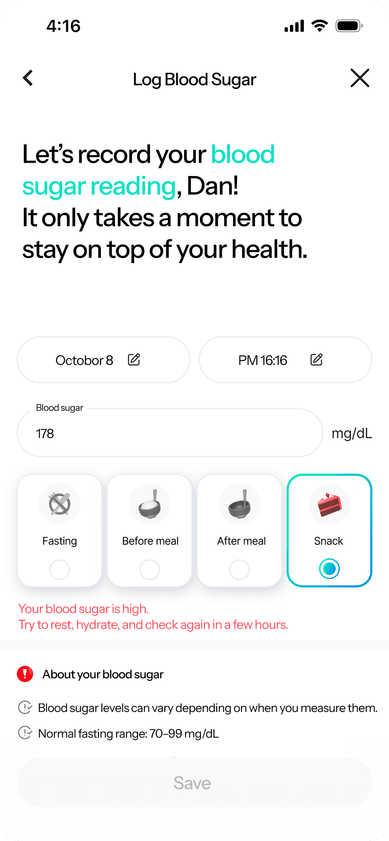 App screenshot