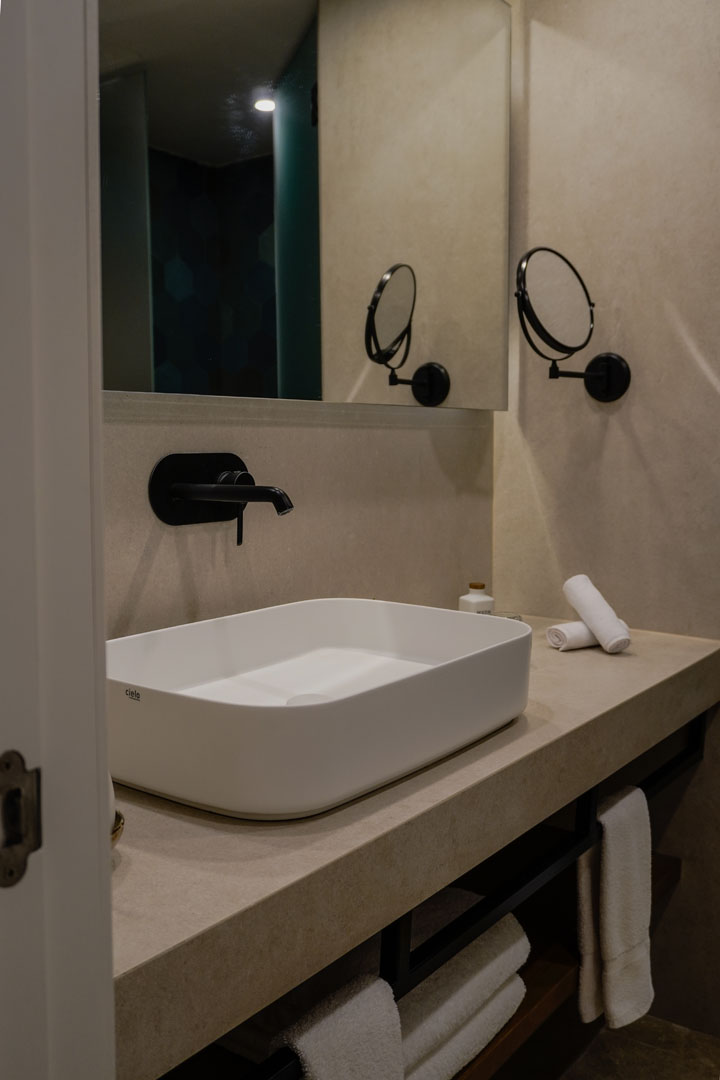 Outdoor view of double room