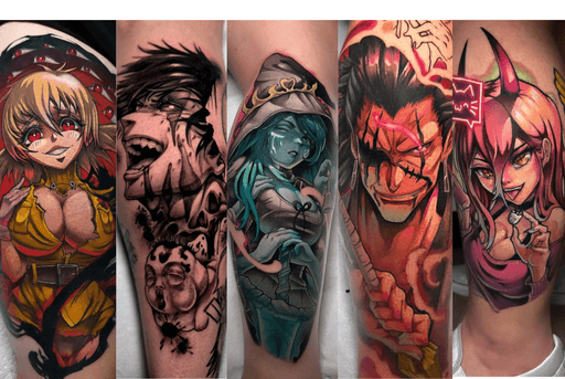 The Best Anime Tattoo Artists