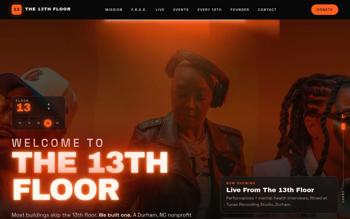 The 13th Floor website