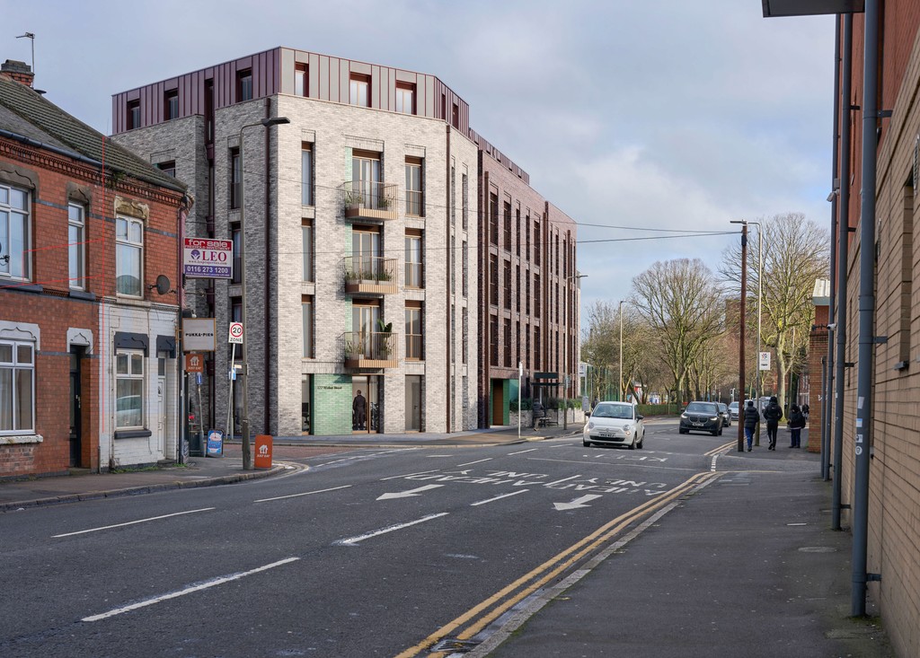 Sanvey Gate, Leicester Verified Views / AVRs / Accurate Visual Representations created using 3ds max, V-Ray, iToo software forest pack & Adobe Photoshop