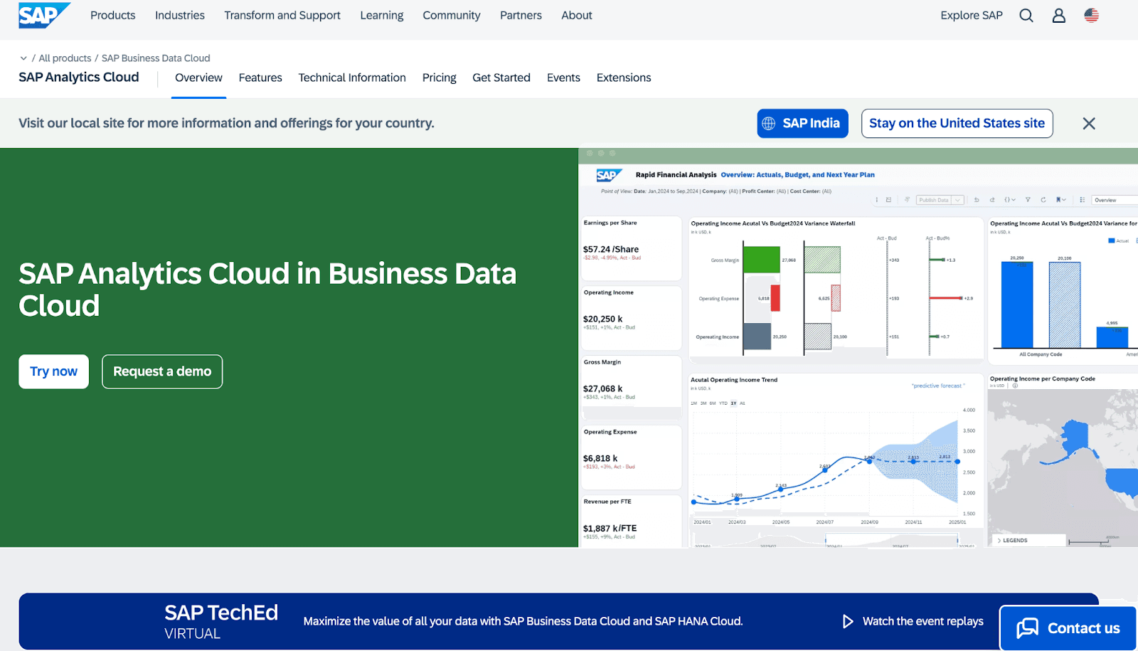 SAP Analytics Cloud – Unified Financial Planning and Analytics Platform