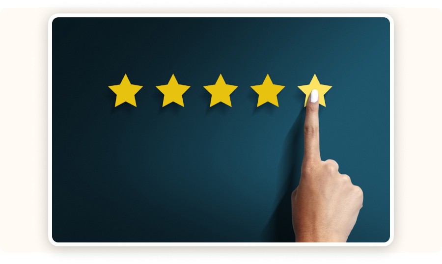 Five stars illustration