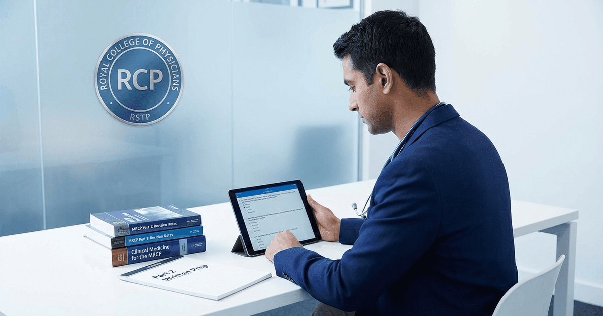 Cover: MRCP Preparation 2026: Complete Study Guide for Part 1 and Part 2 Written