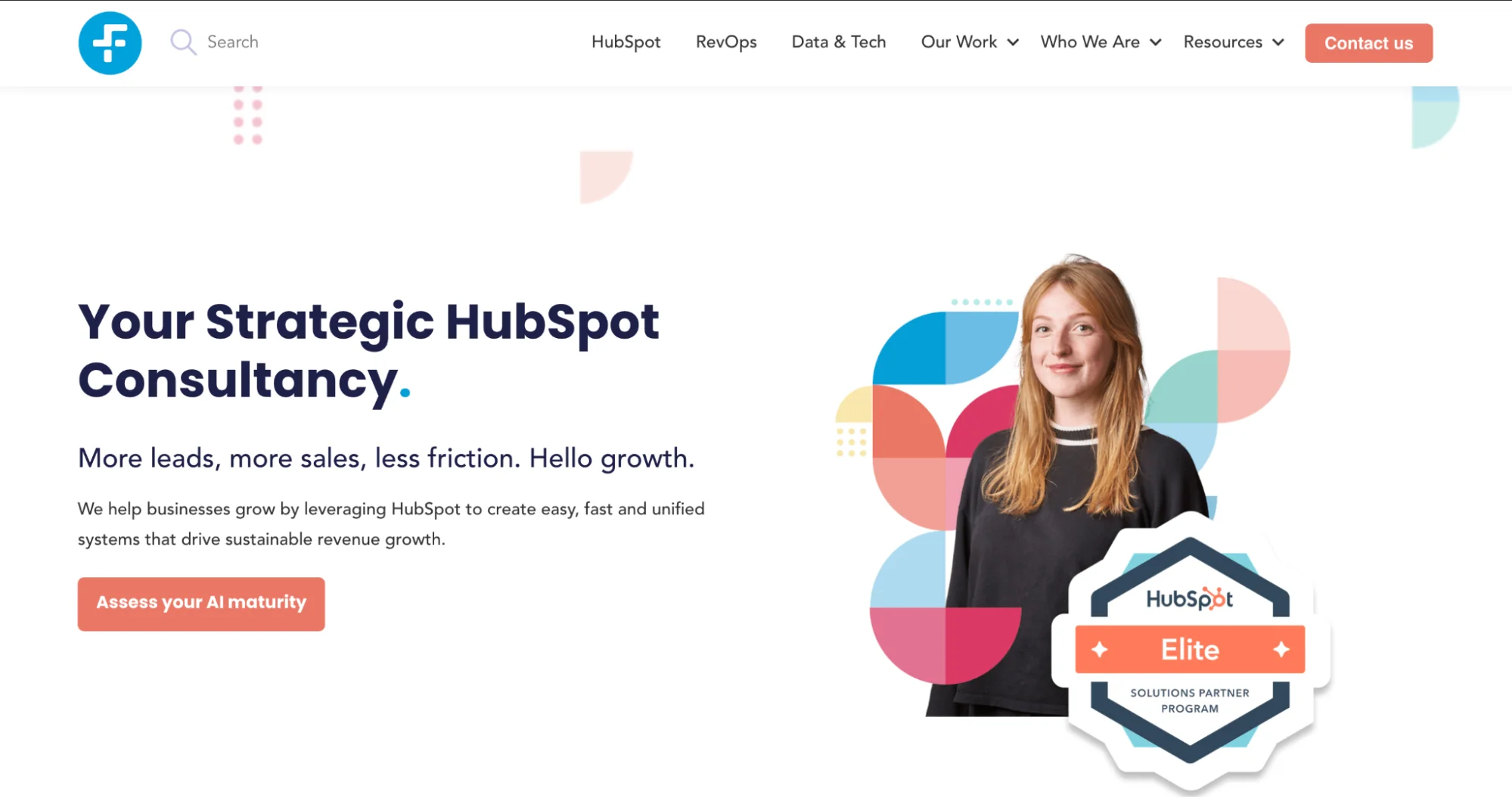 Six & Flow homepage: HubSpot Elite consultancy for marketing and RevOps