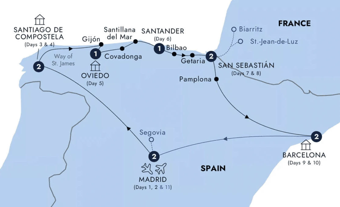 Northern Spain Insight Map