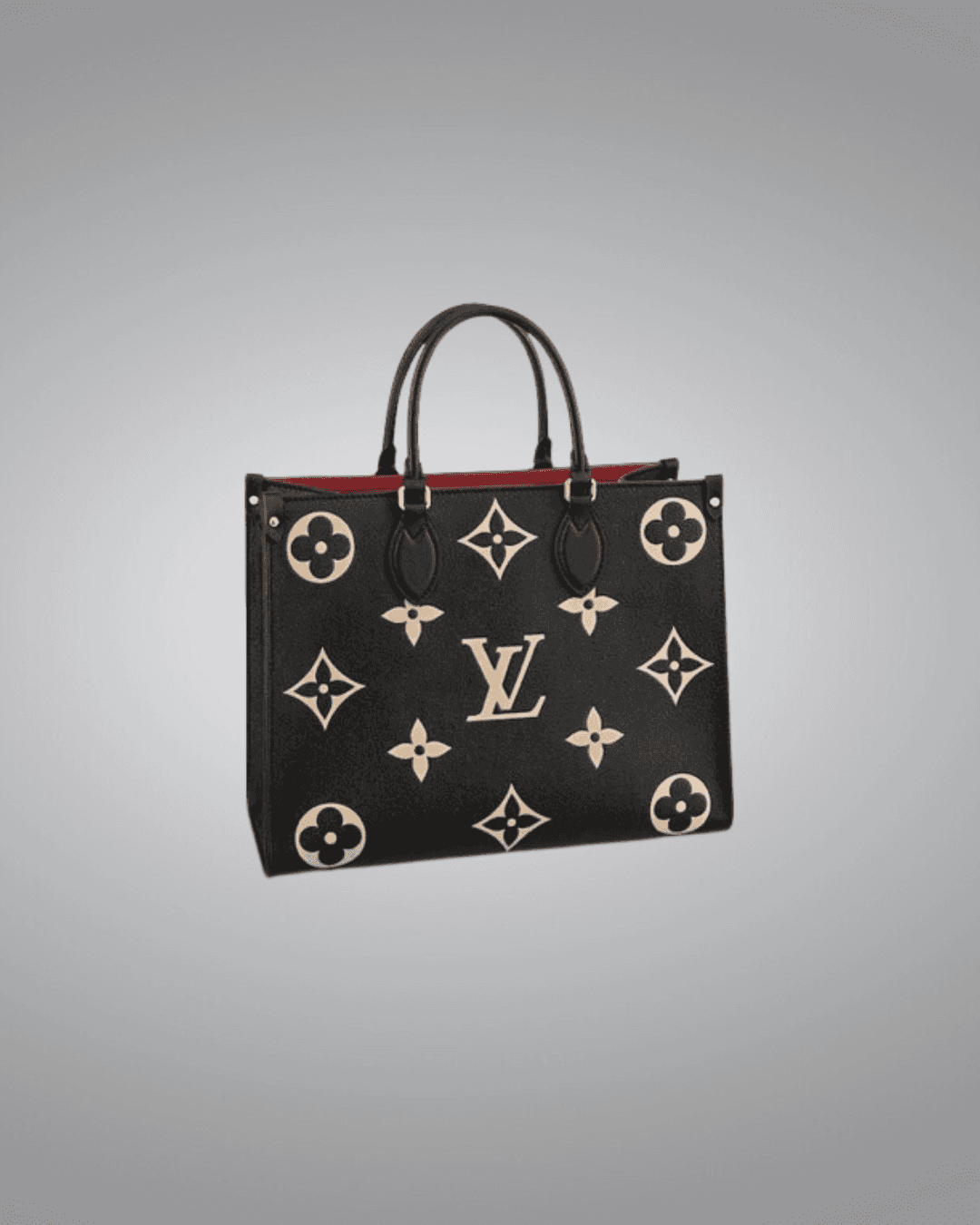 LV Onthego Medium Tote Bag in Black