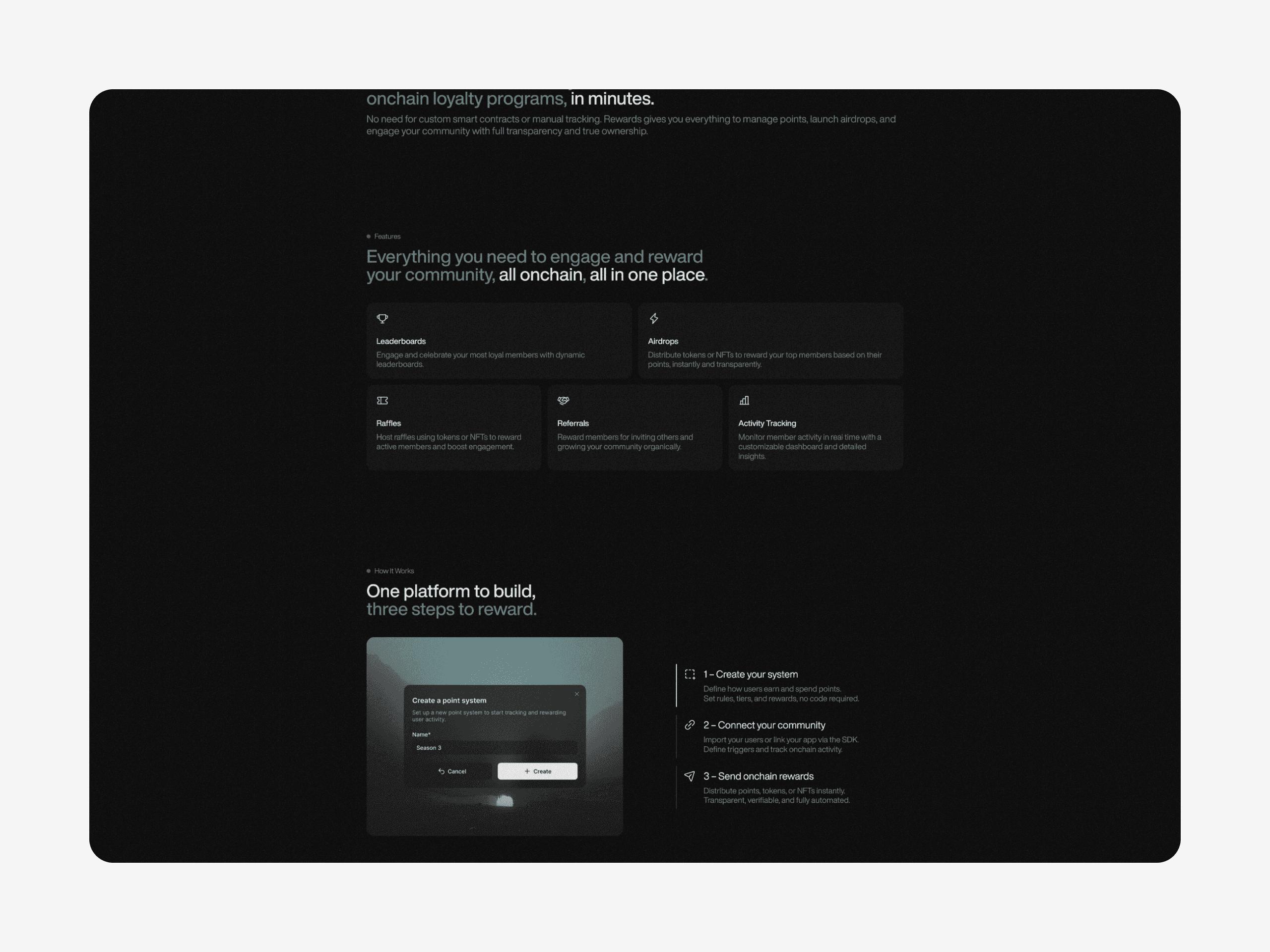 Landing scrolled - Light version