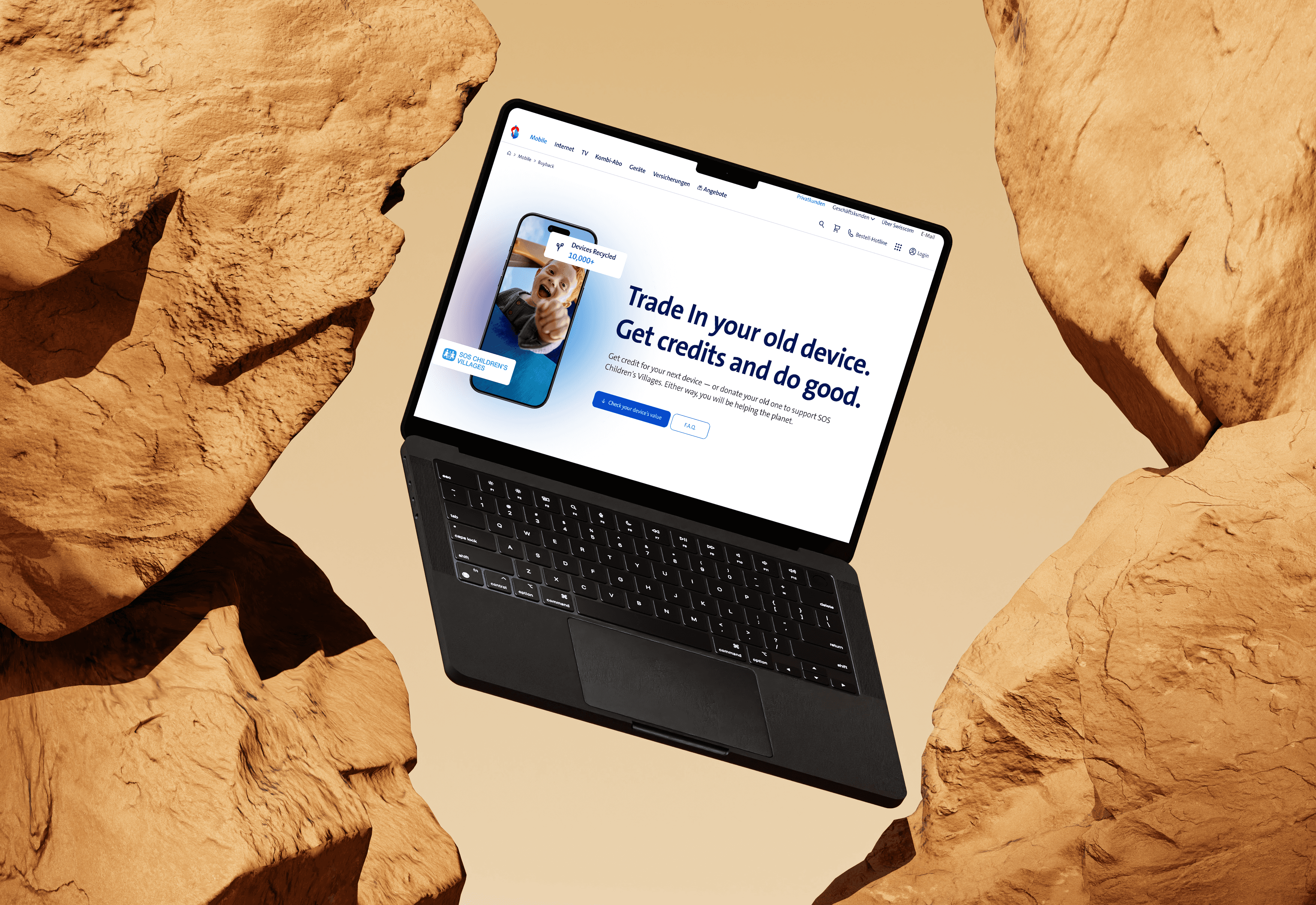 Street banner mockup showcasing a branding campaign designed by Lunatique Studio