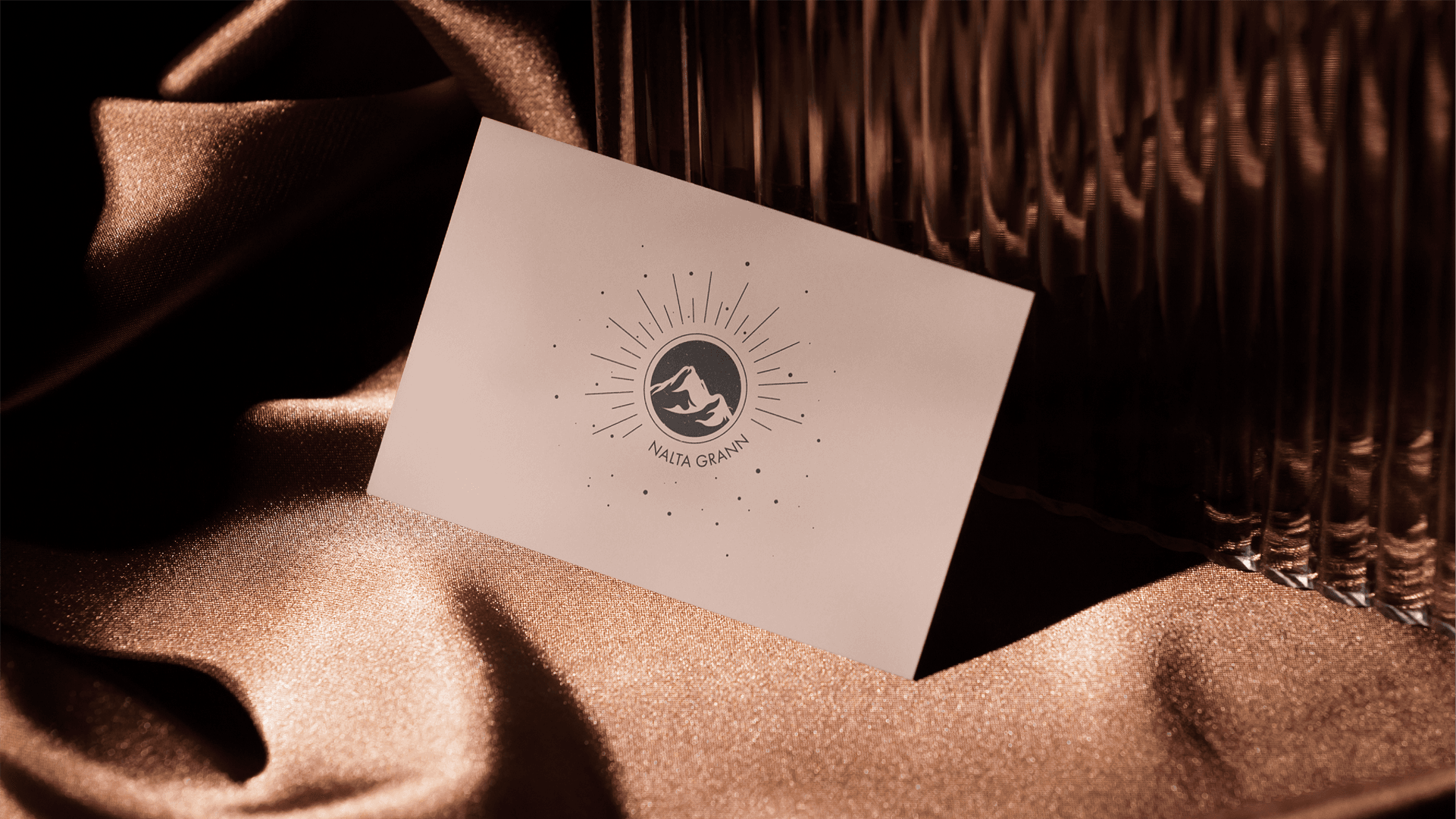 Logo design on business card