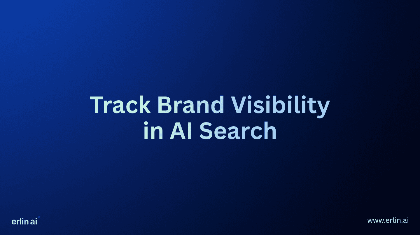how to track brand visibility in ai search