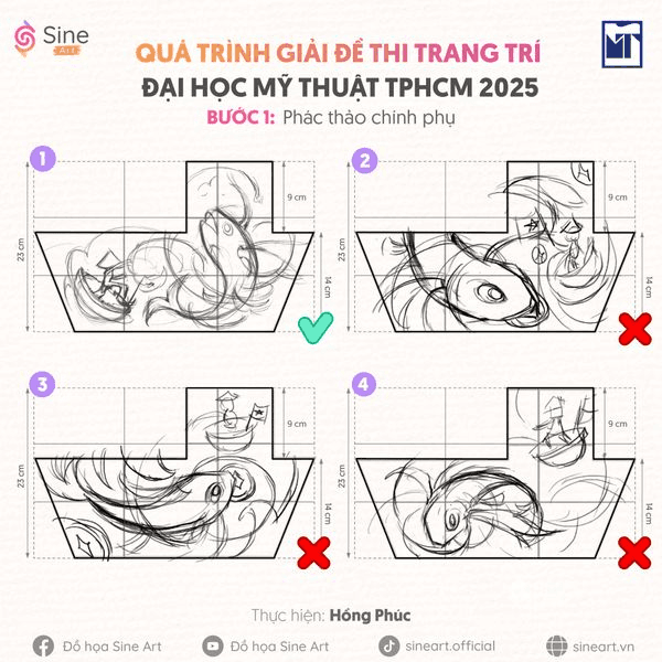 Từng bước chinh phục đề thi môn Trang trí màu trường Đại học Mỹ thuật TPHCM 2025