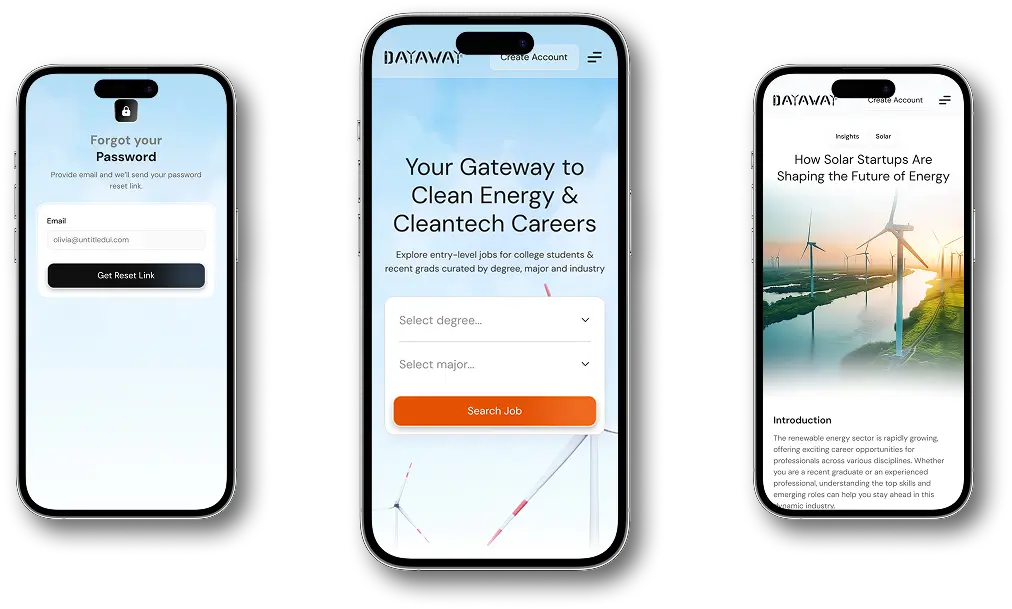 Mobile mockups