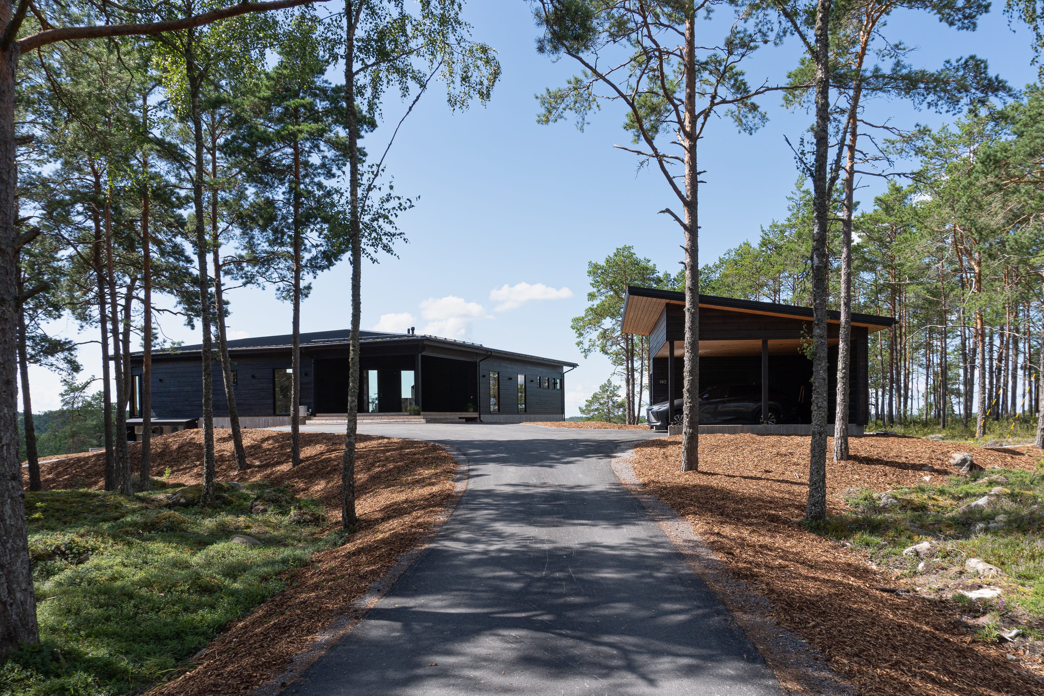 Driveway of a villa