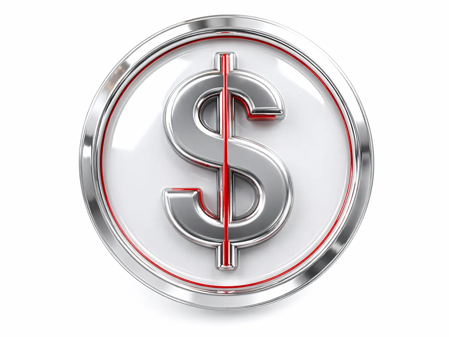 moeda com símbolo de dólar representando preços