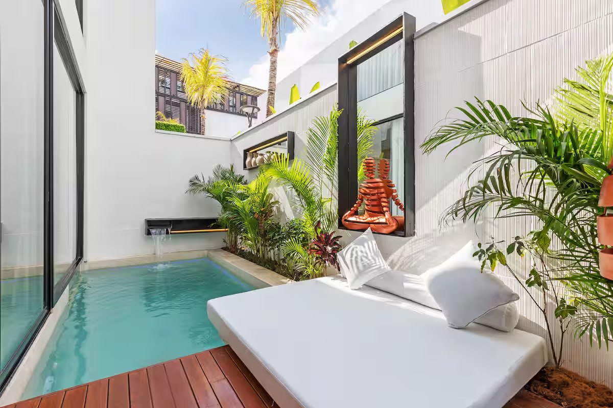 Однокомнатная вилла в комплексе в Бераве, Чангу, расположенная всего в 5 минутах ходьбы от пляжа Бату Белиг