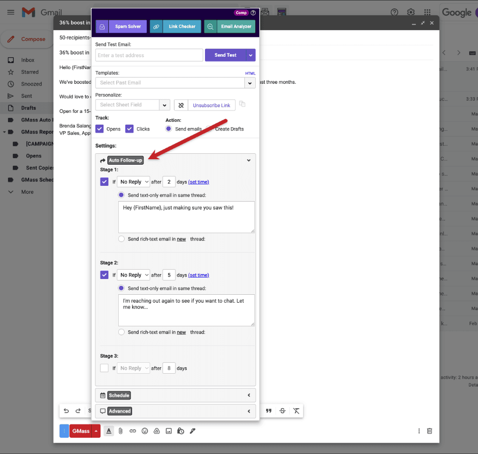 Email Automation and Follow-ups