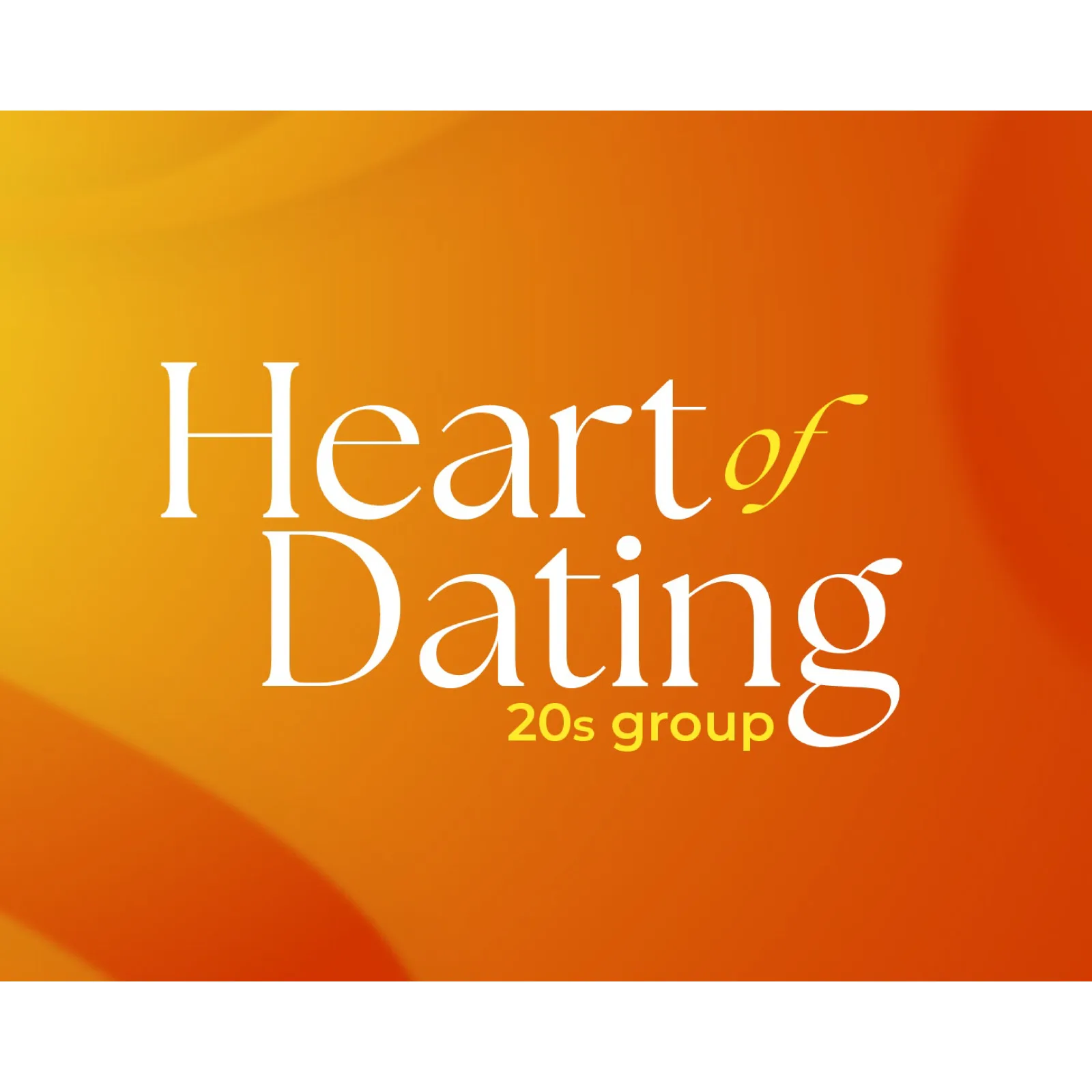 Heart of Dating 20s facebook group banner