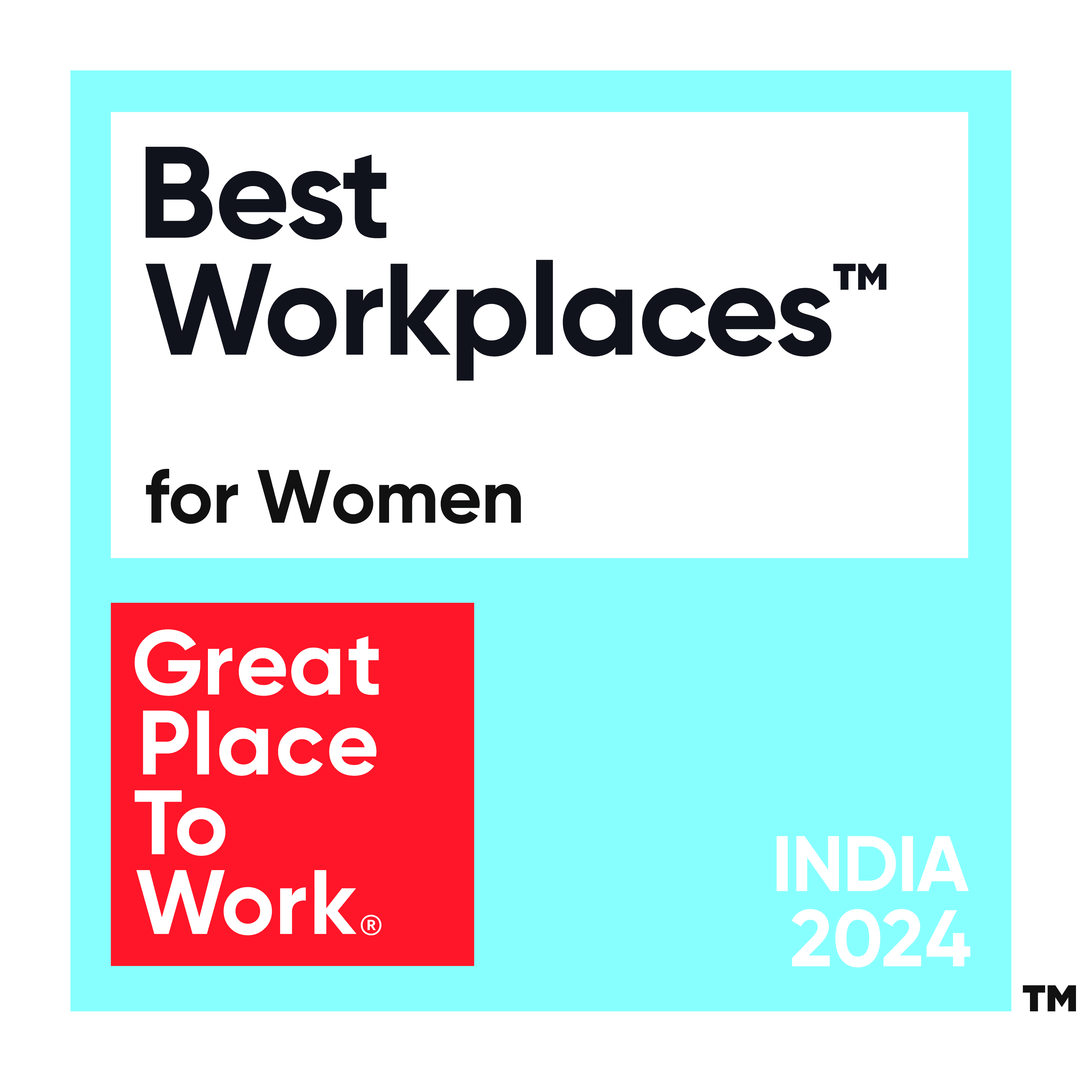 GPTW, Top 50 Best workplaces for women, Fractal Analytics, 2024