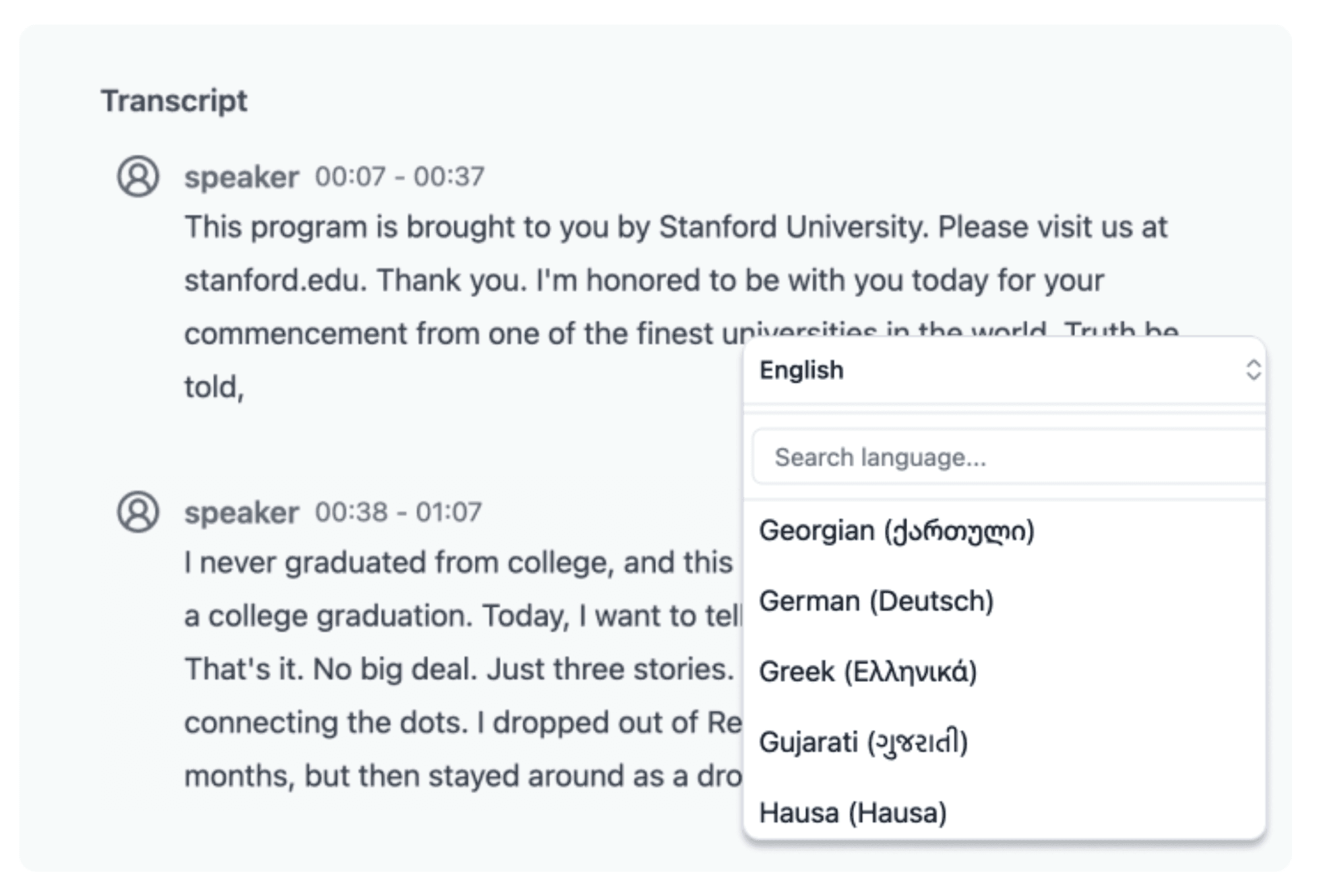 Uniscribe screenshot