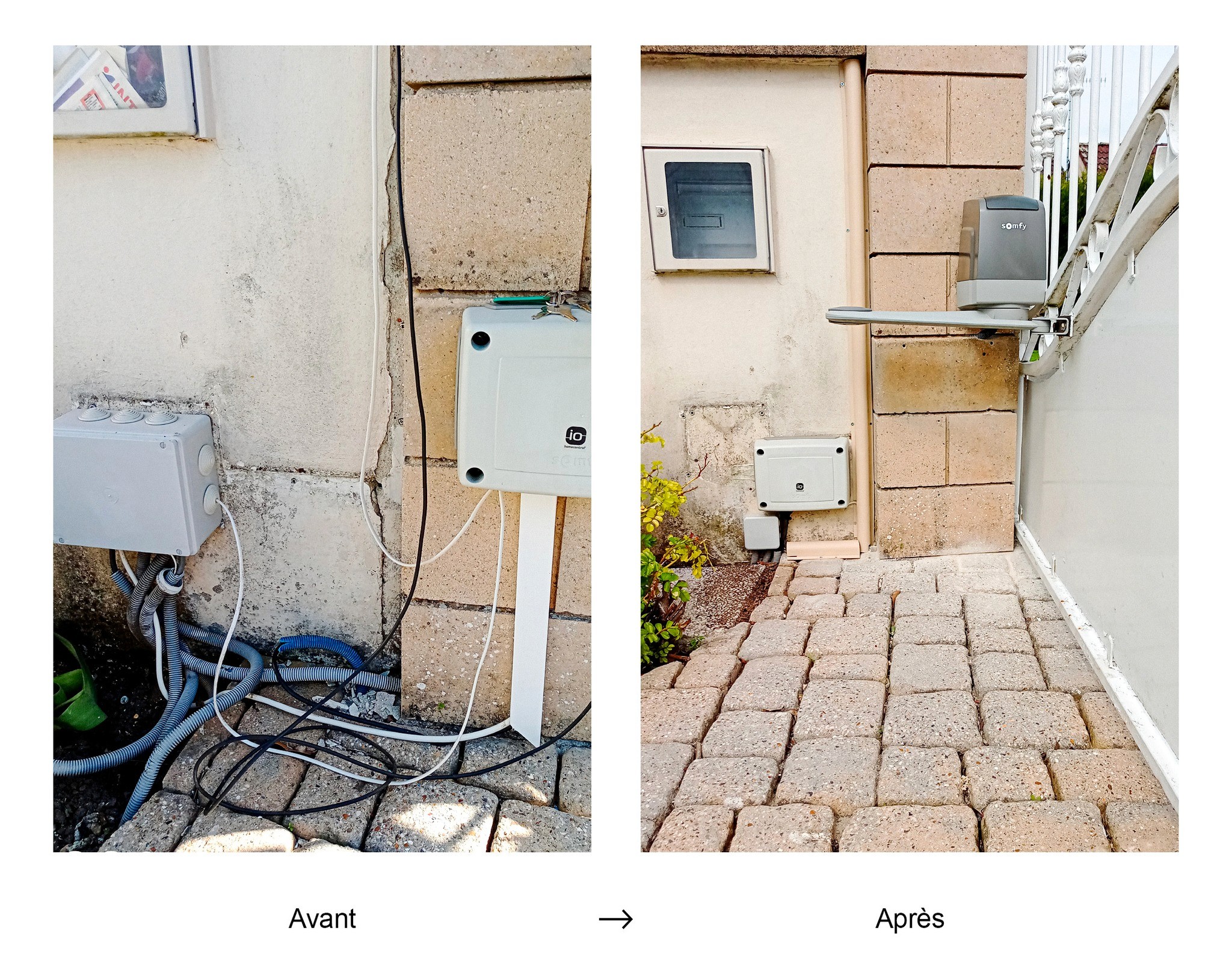 Changement câblage de portail électrique à Compiègne