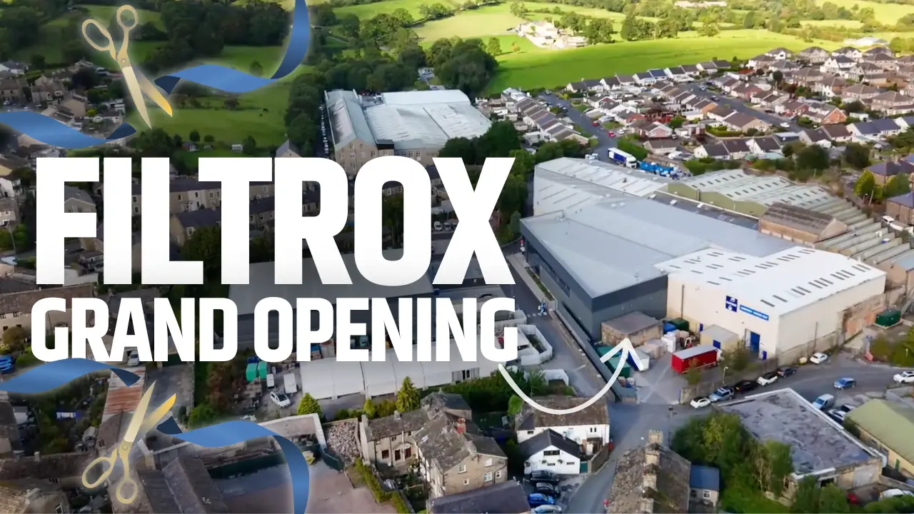 Event video production showcasing the FILTROX grand opening in Barnoldswick, highlighting a key company milestone.