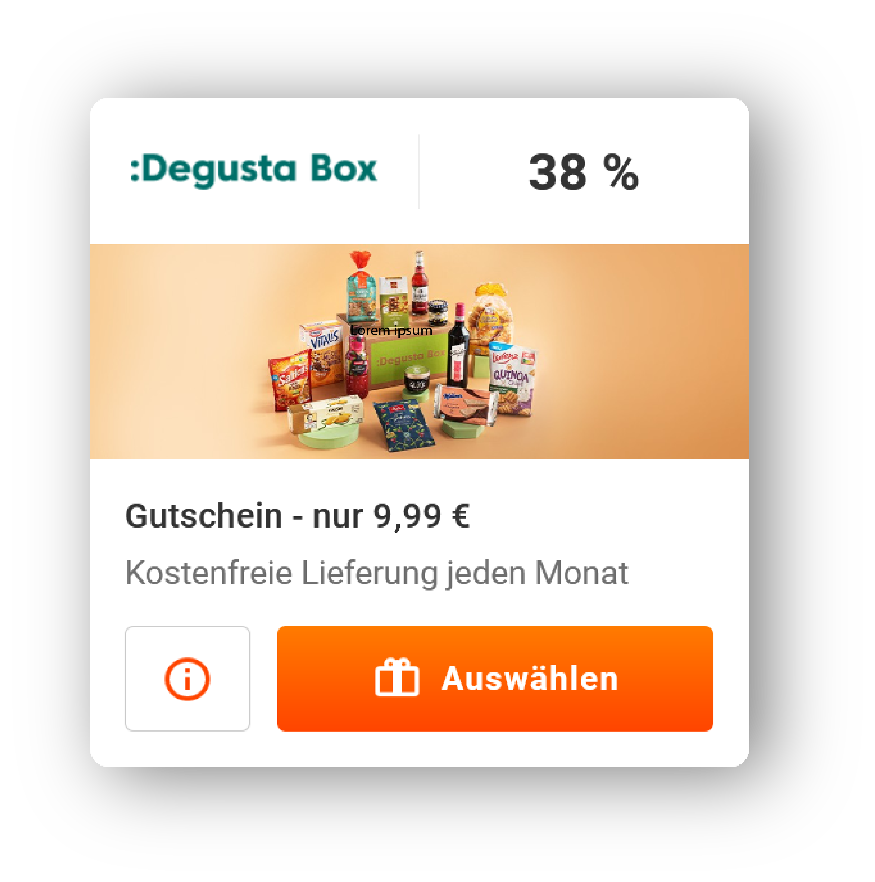 Degusta Box Gutschein von Sovendus