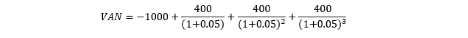 Exemple simple - calcul et interprétation VAN et TRI