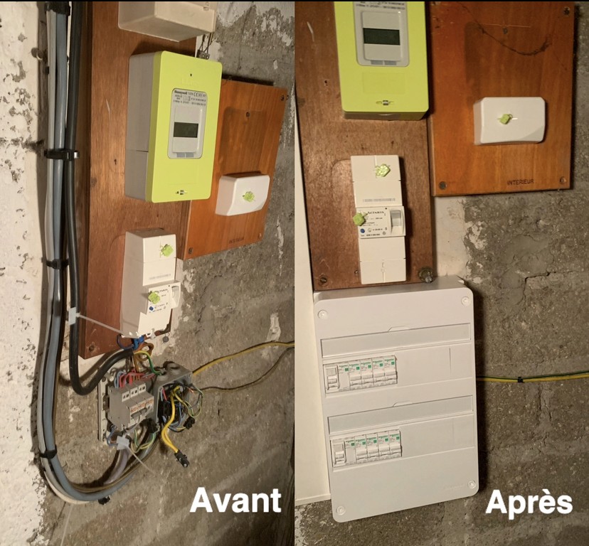 Remplacement du tableau électrique vetuste