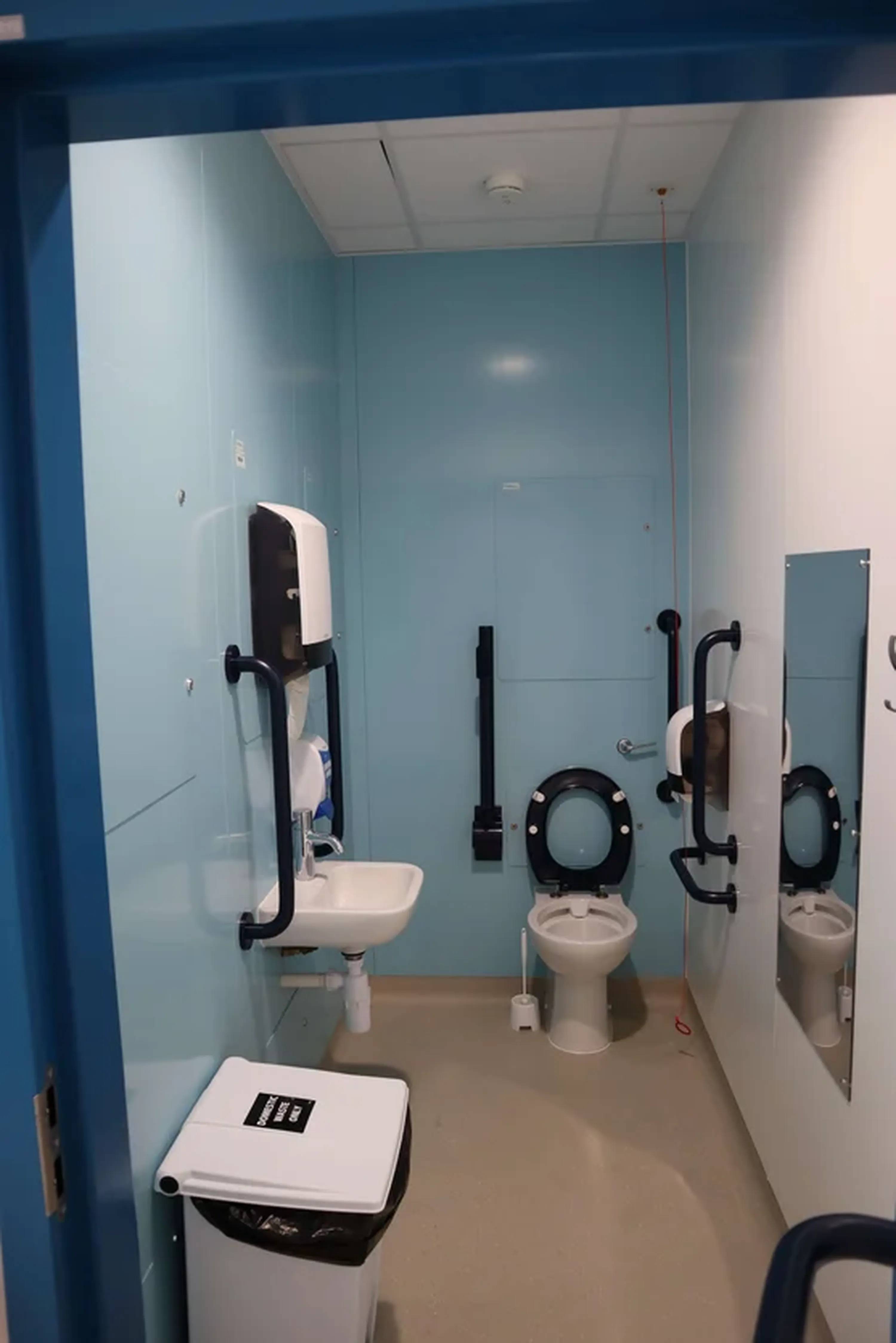 DOC M compliant washroom with the Hygipod IPS