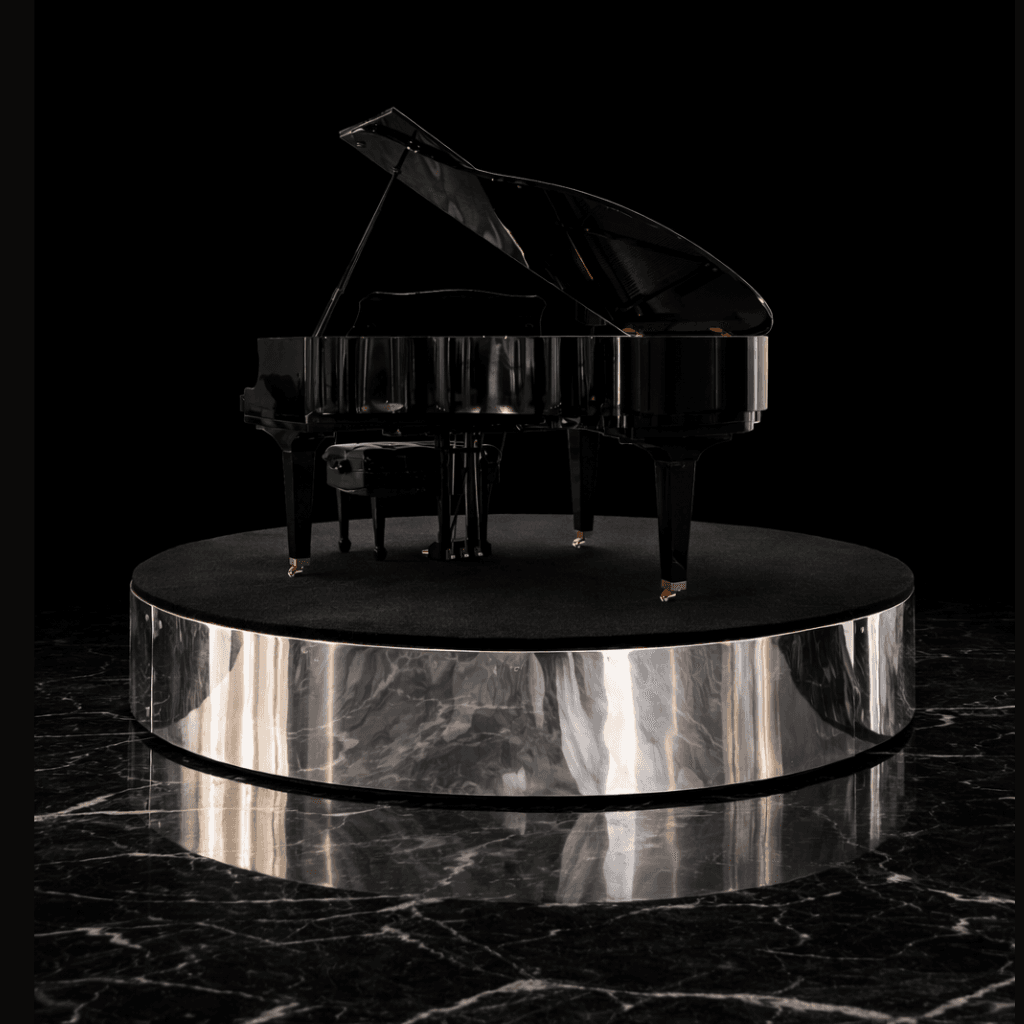 Black plastic pouch on velvet