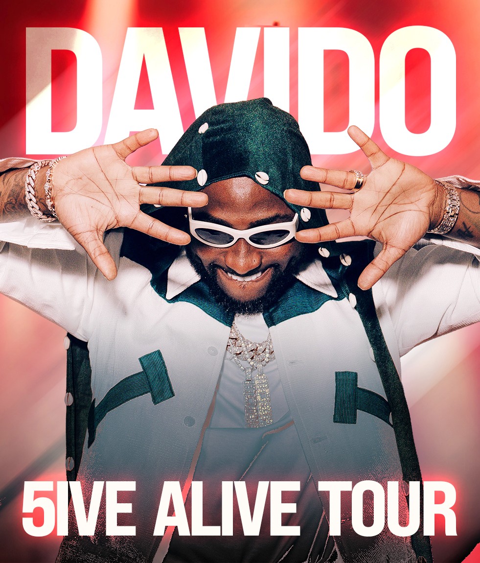 Davido 5IVE ALIVE TOUR 2025 — marketing design, MetaCraft.