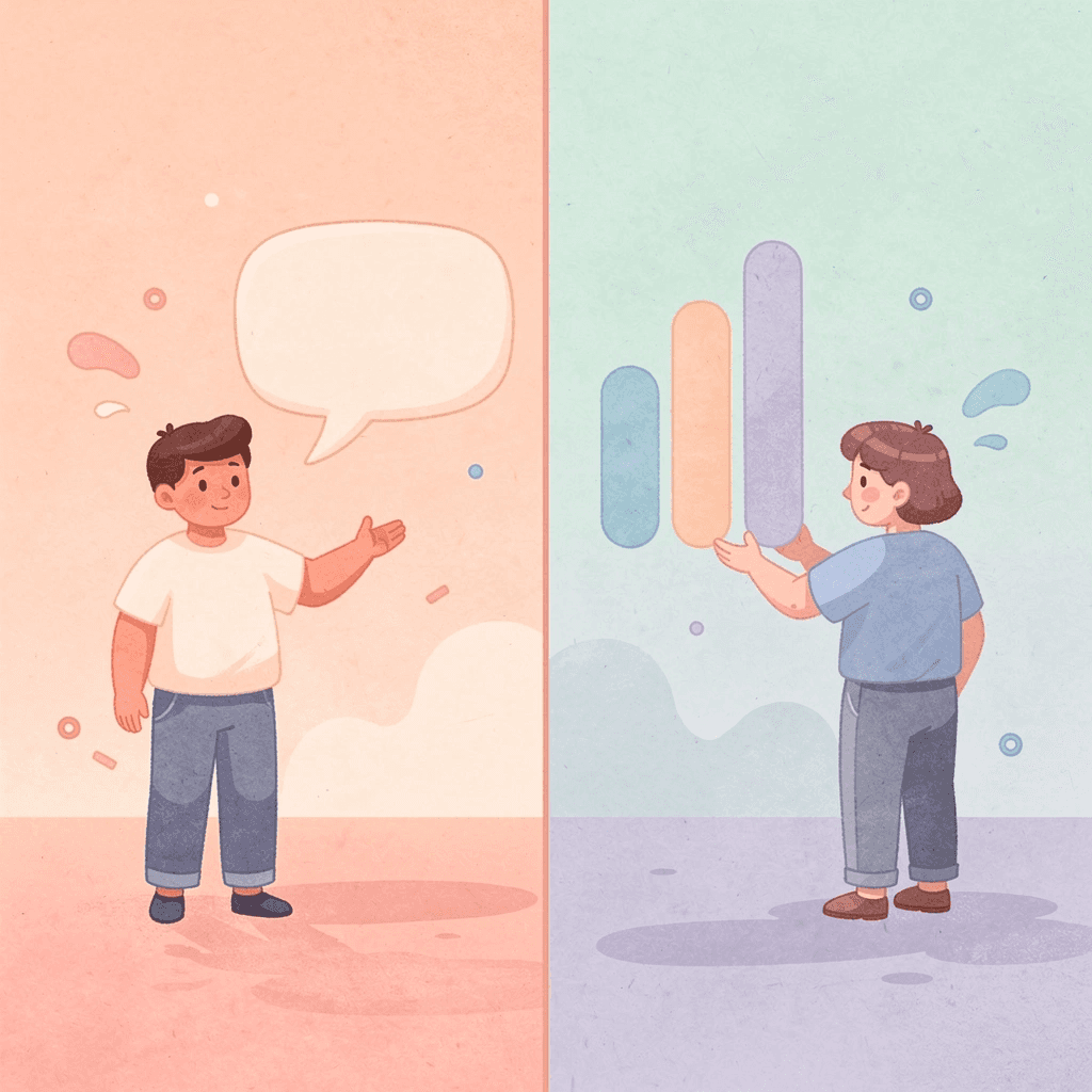 Split scene showing expectation versus reality of fitness equipment complexity