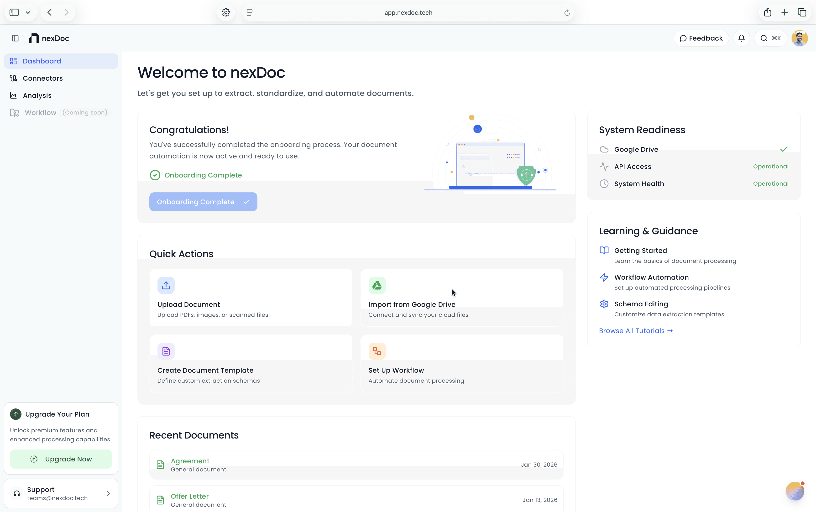 An image of Dreelio's dashboard