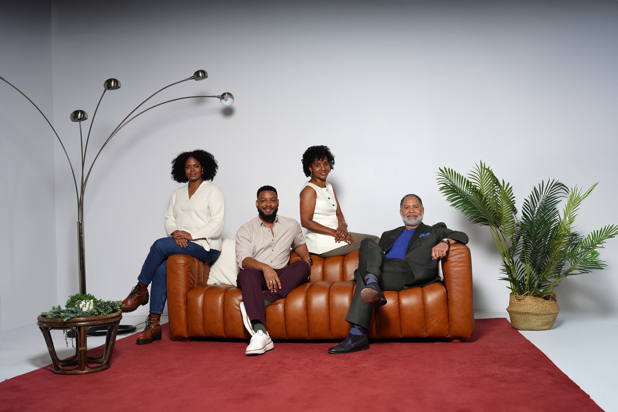 A photo of the Cook Pierce board of directors sitting on a couch