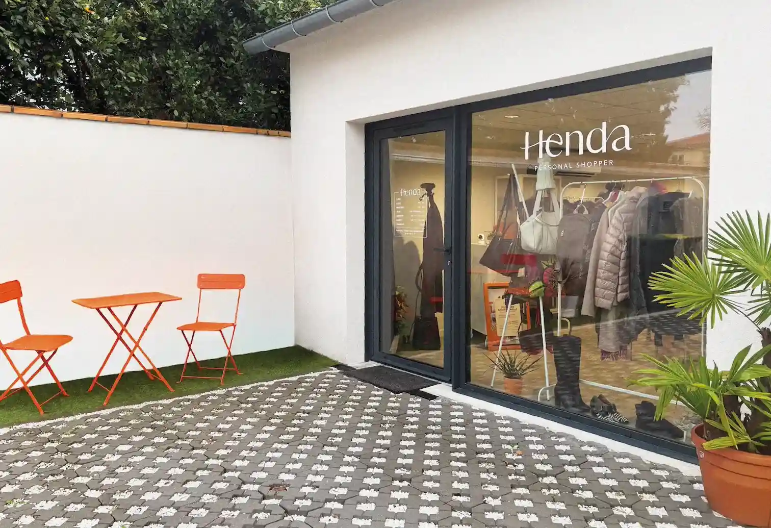 Vitrine de la boutique