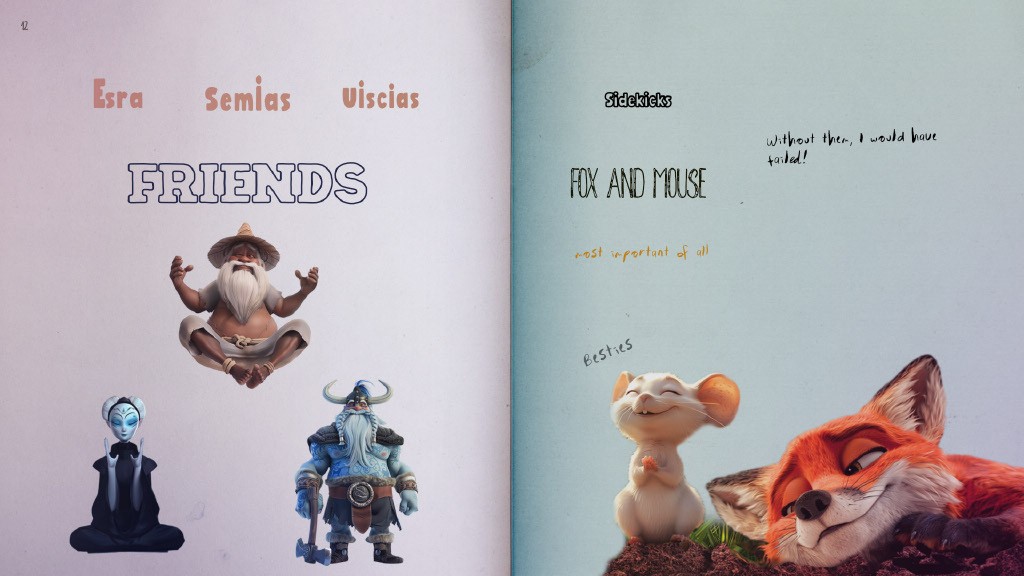Friends and sidekicks from golden