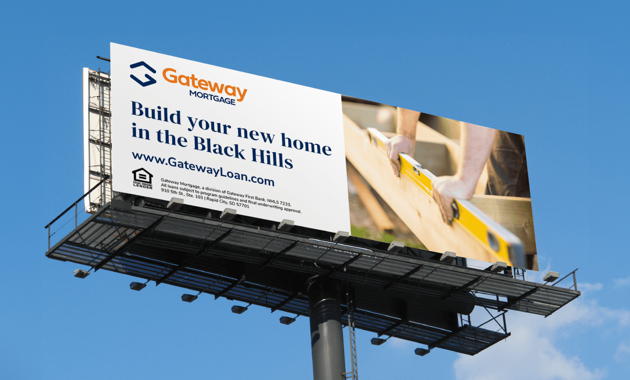 A billboard about building a new home