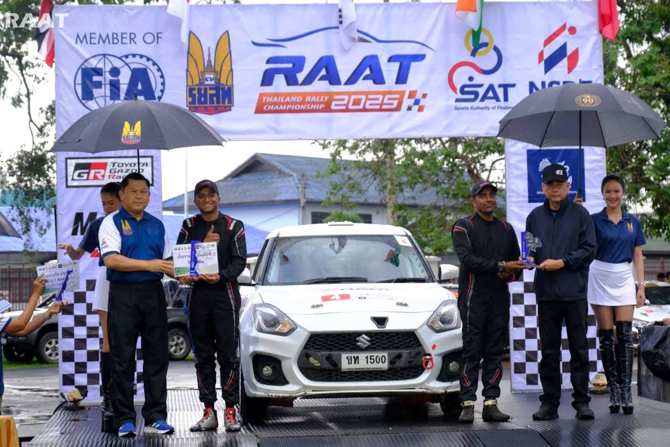 Jason-Srinivasa Murthy, Chandan-Musa shine at RAAT Thailand Rally Championship Round 2
