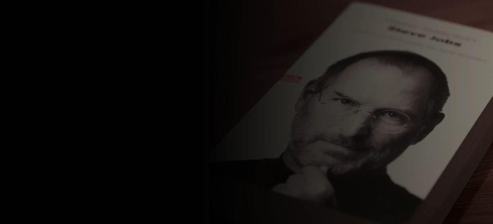 Copertina del libro biografico su Steve Jobs