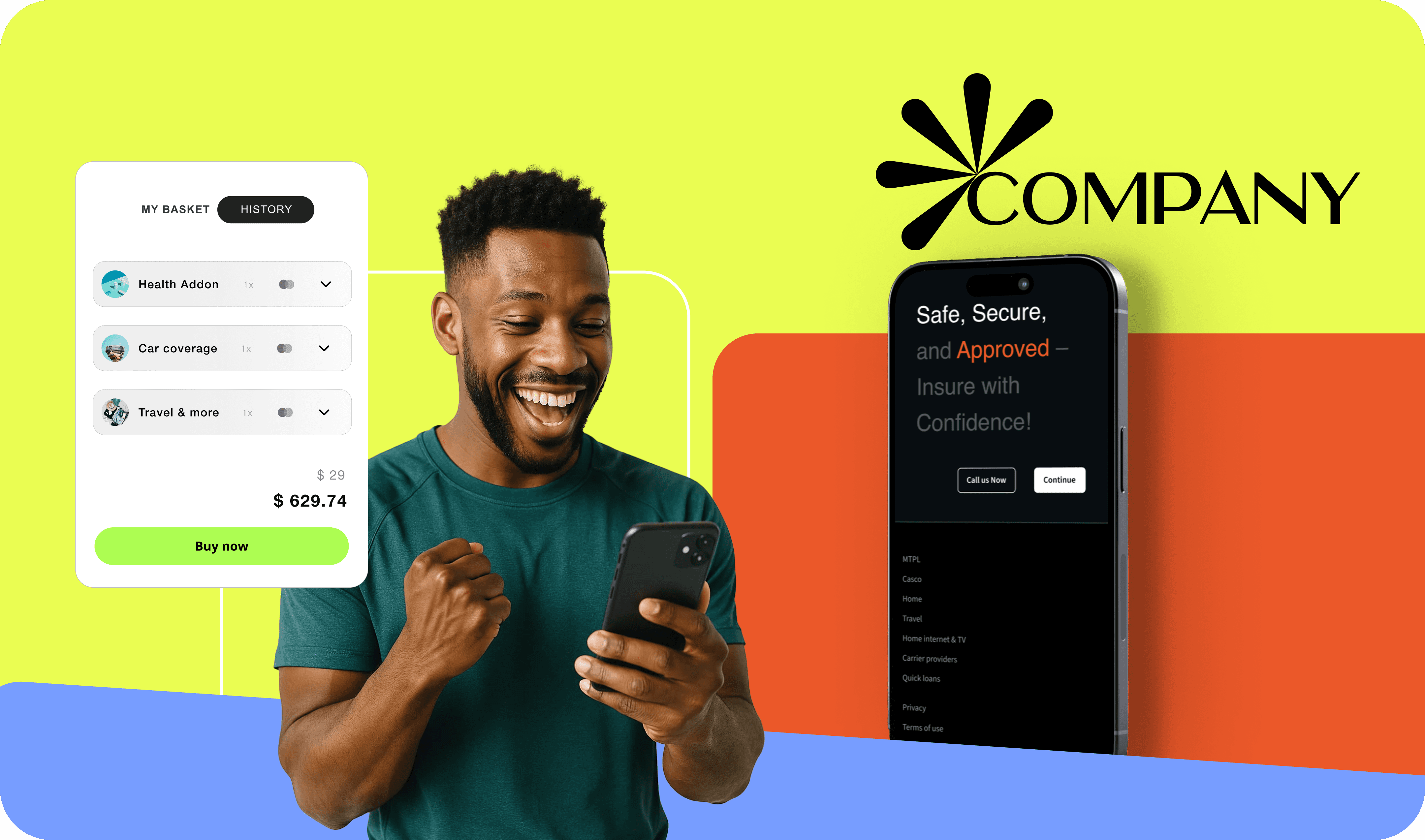 Looking up through a concrete building shaft to sky