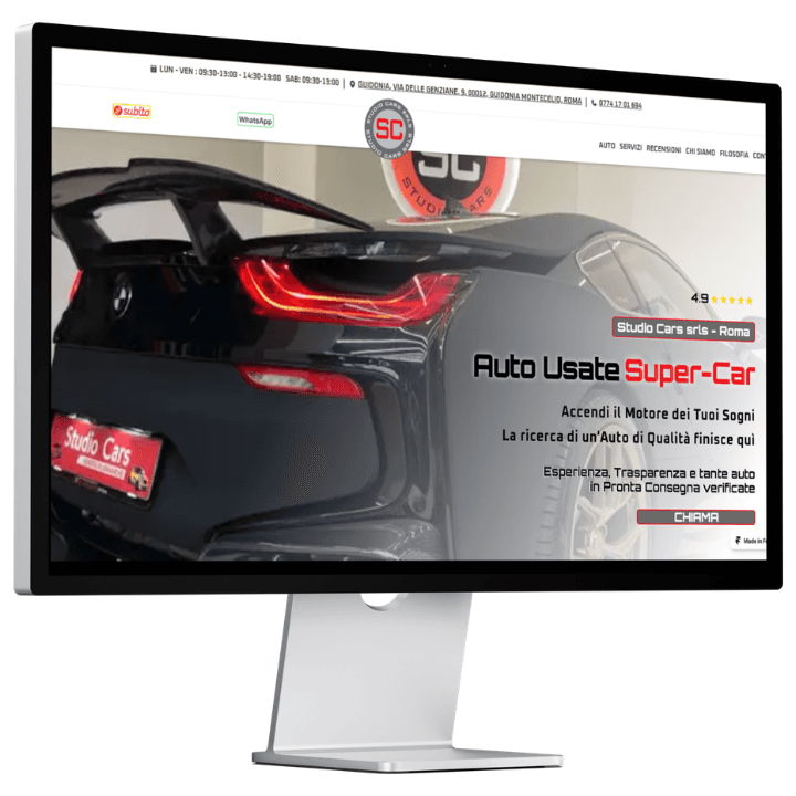 home sito web studio cars guidonia