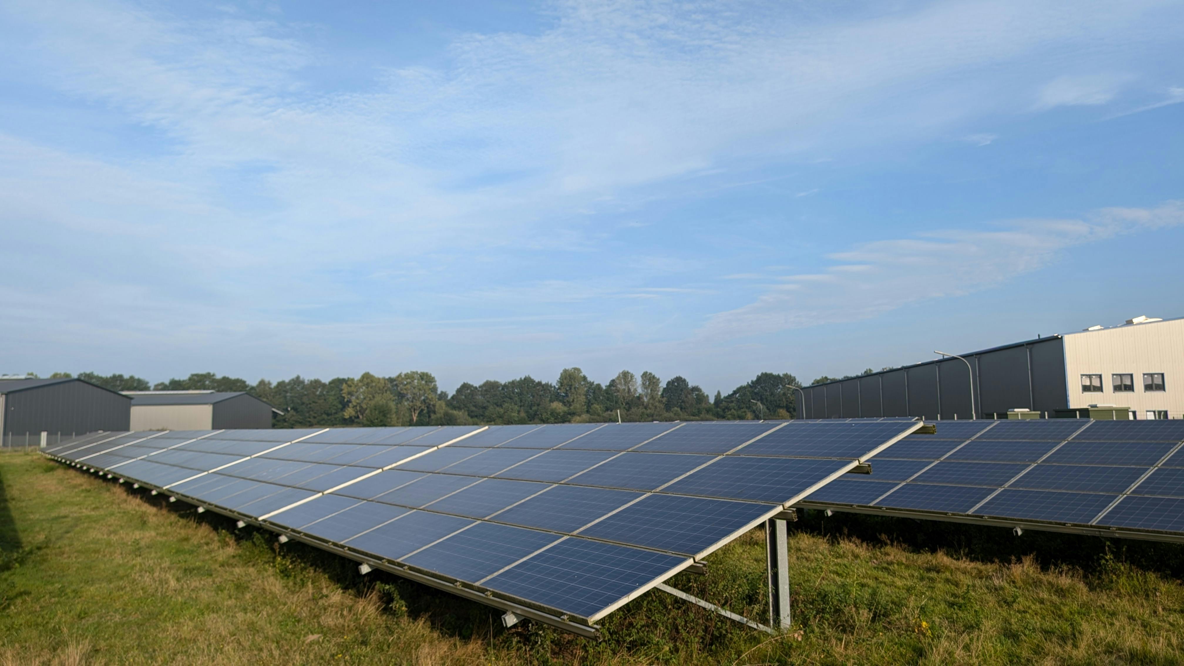 Solar Panels In a solar Farm 