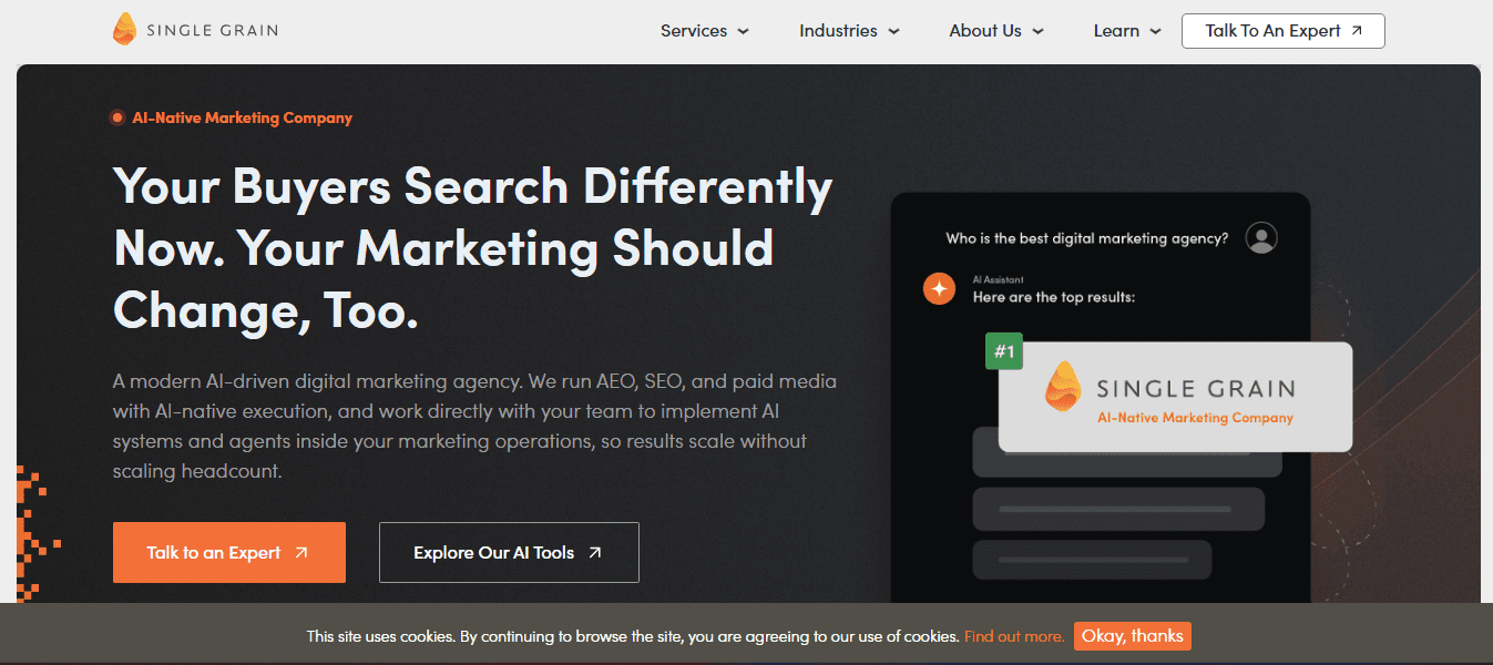 single grain - Mobile SEO Agency