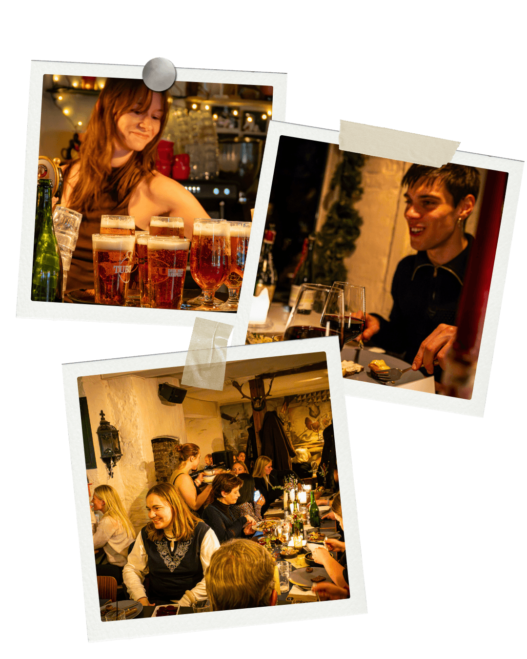 Selskab på Cafe Bopa