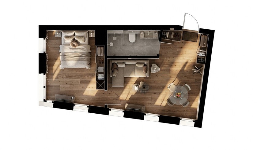 Планування сімейних апартаментів Family 41 м² у Львові — велика квартира для проживання та інвестицій