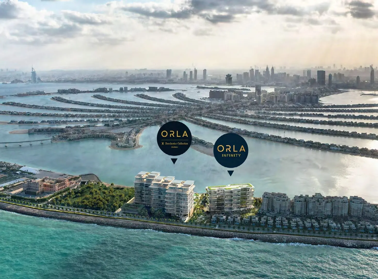 orla infinity by omniyat location map palm jumeirah
